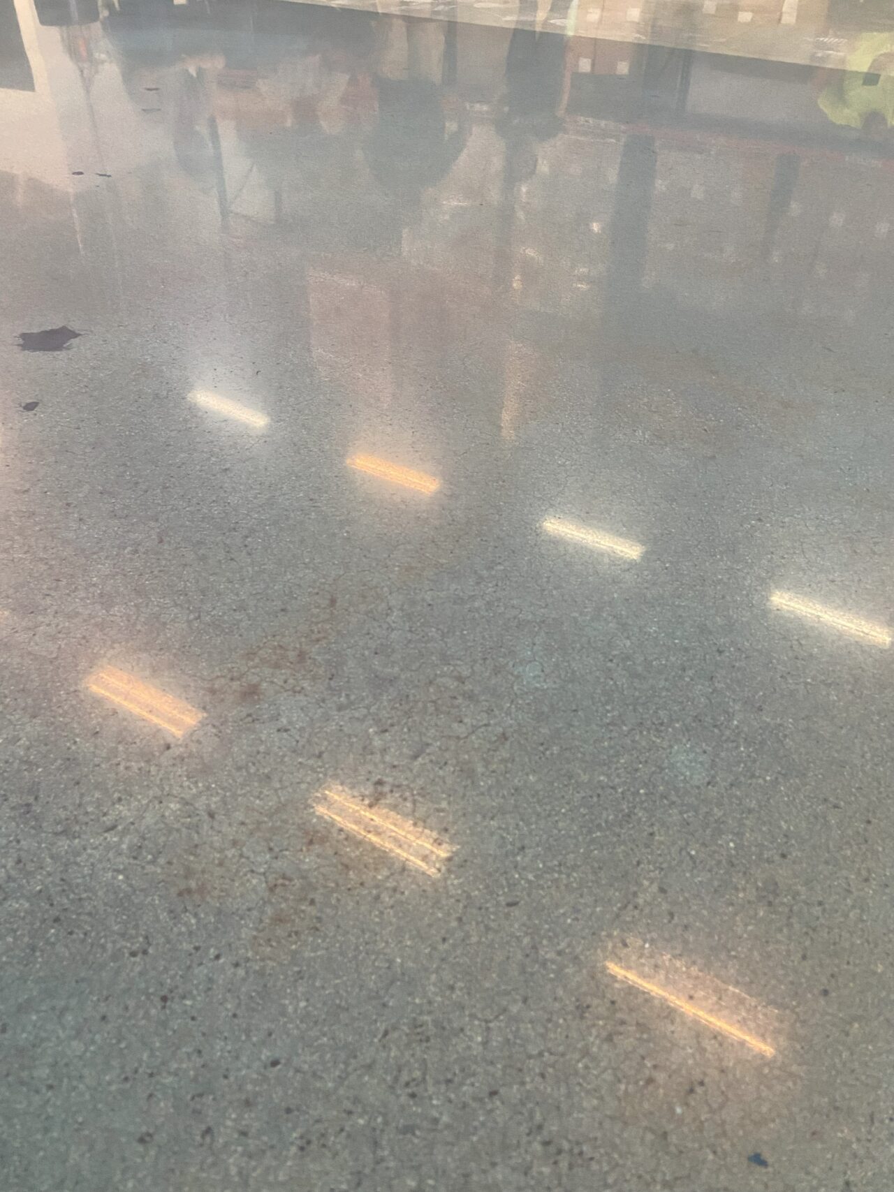 dye stained polished concrete