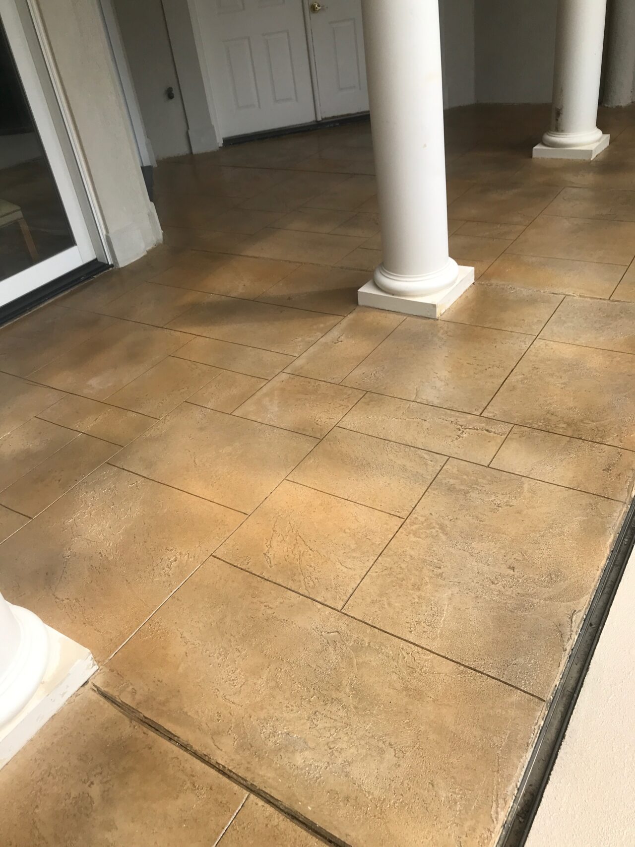 Slate Overlay Patio